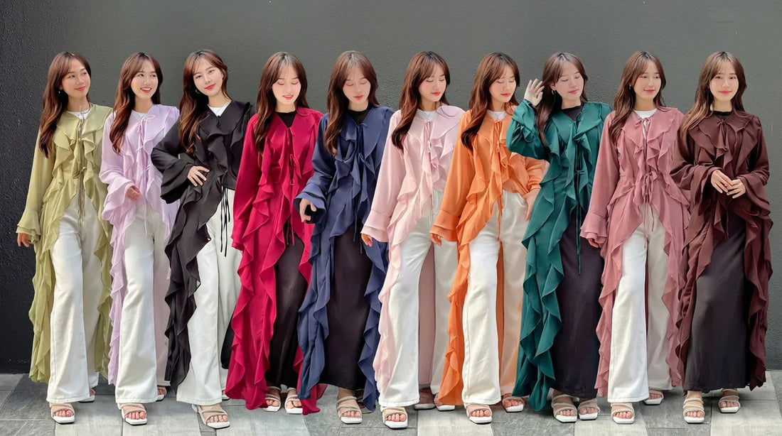 Hawa Cardigan Premium (Boleh Dipakai Dengan) | Modest Long Cardigan in Malaysia – Adeera.co