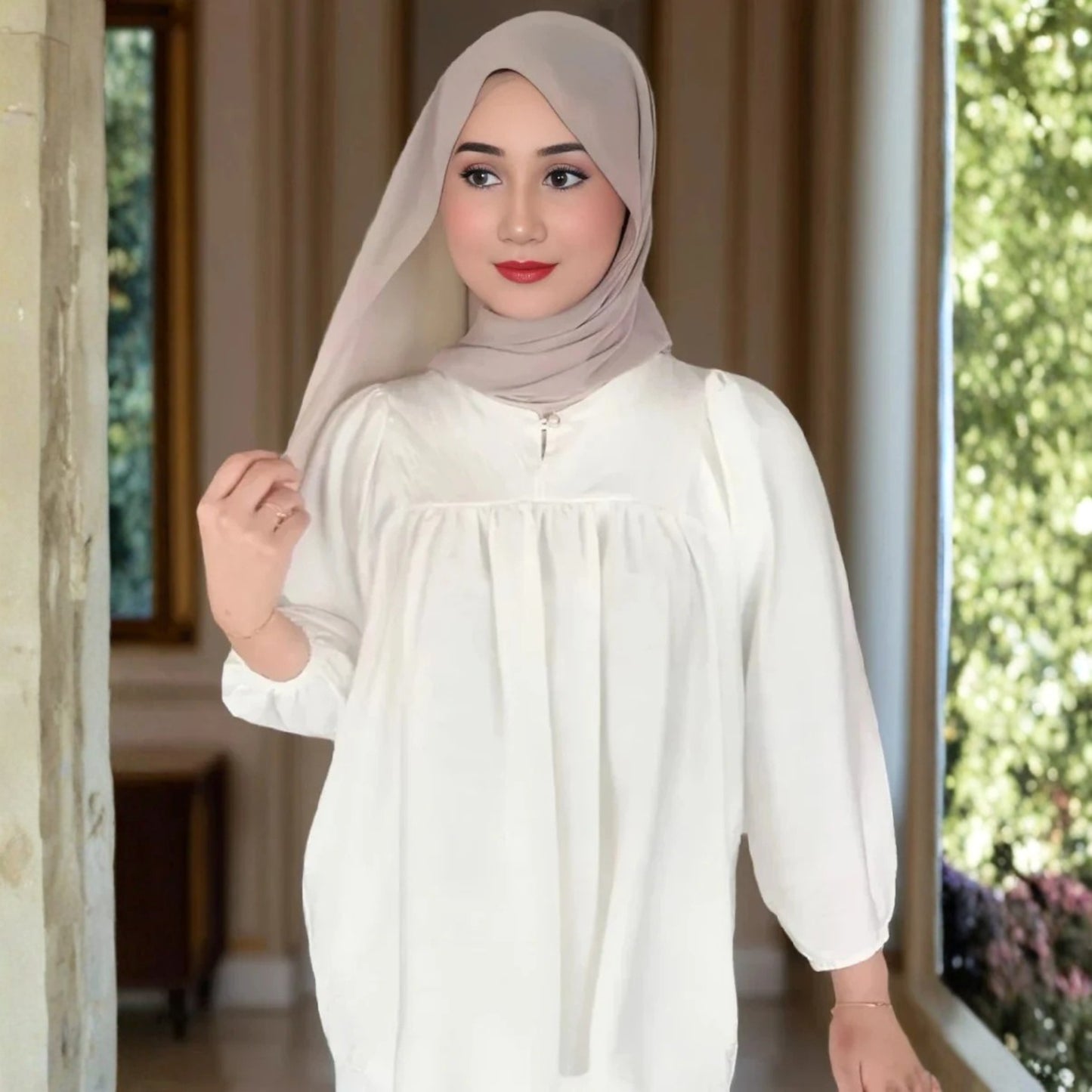 POLO BLOUSE – PREMIUM LINEN COTTON | STYLISH  COMFY