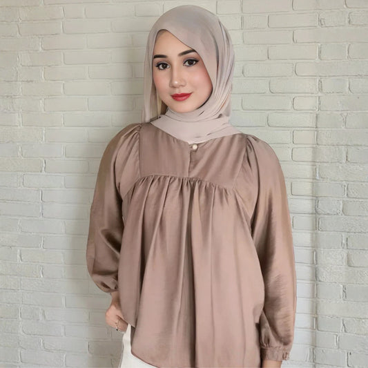 POLO BLOUSE – PREMIUM LINEN COTTON | STYLISH  COMFY