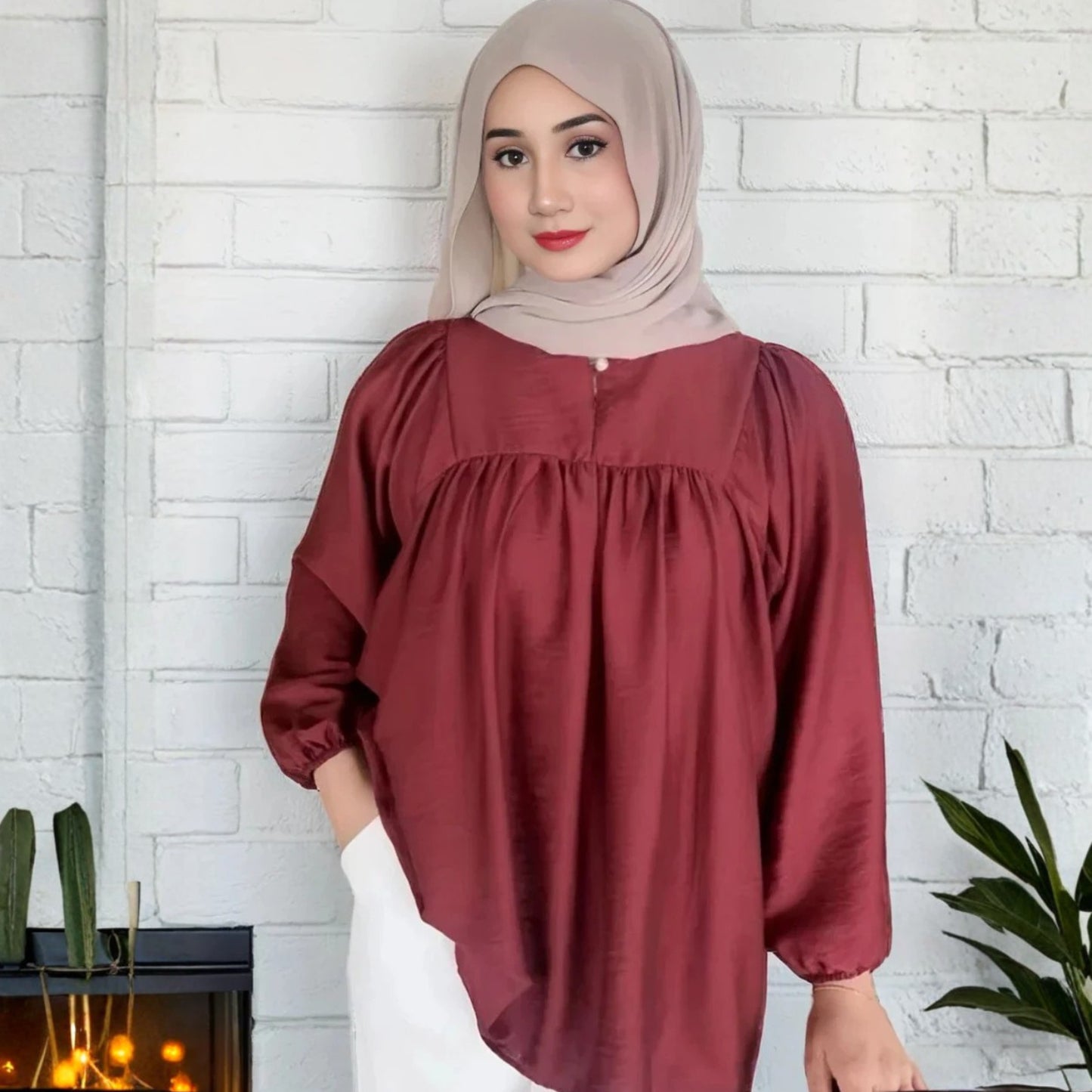 POLO BLOUSE – PREMIUM LINEN COTTON | STYLISH  COMFY