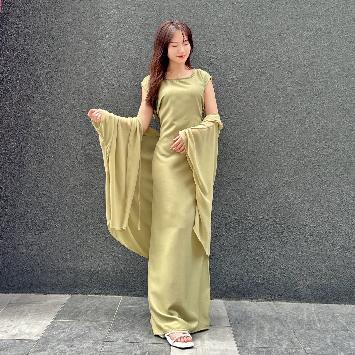 Hawa dinda cardigan dress