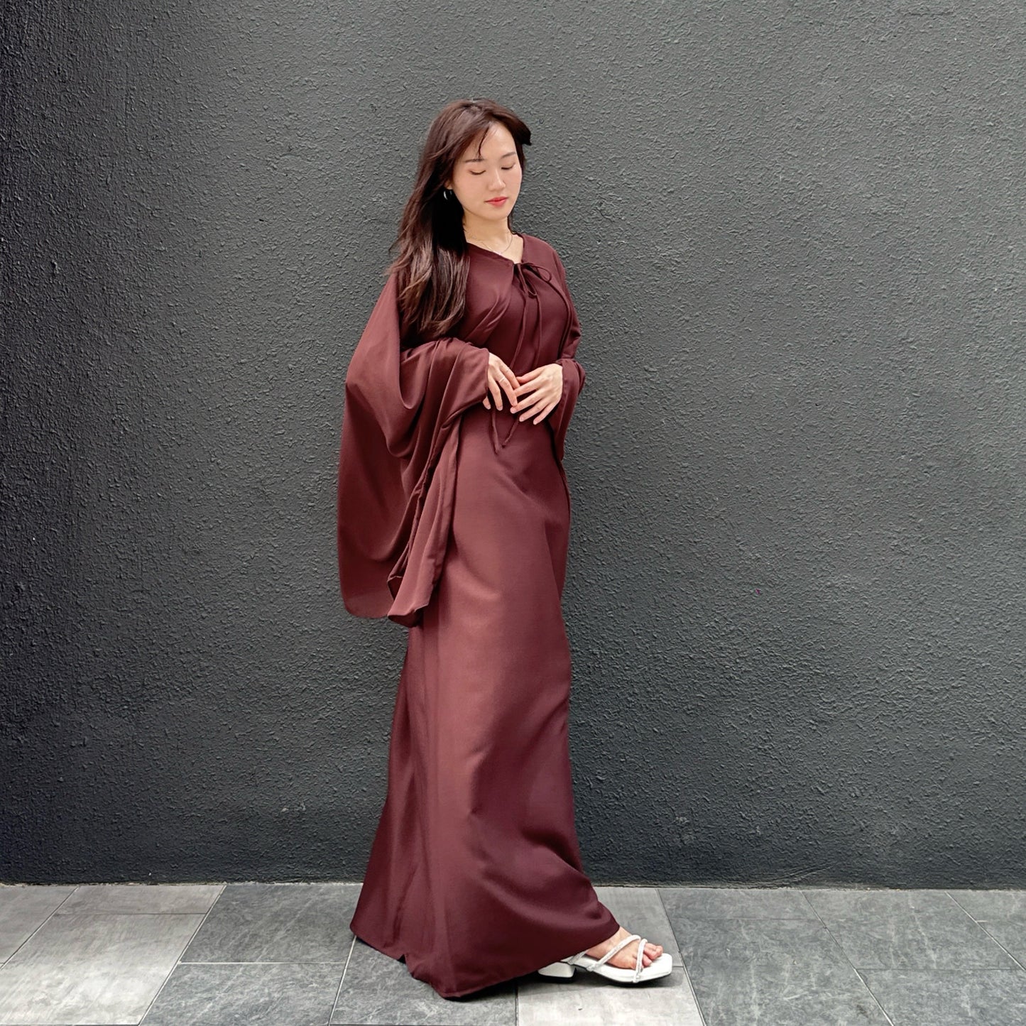 Hawa dinda cardigan dress