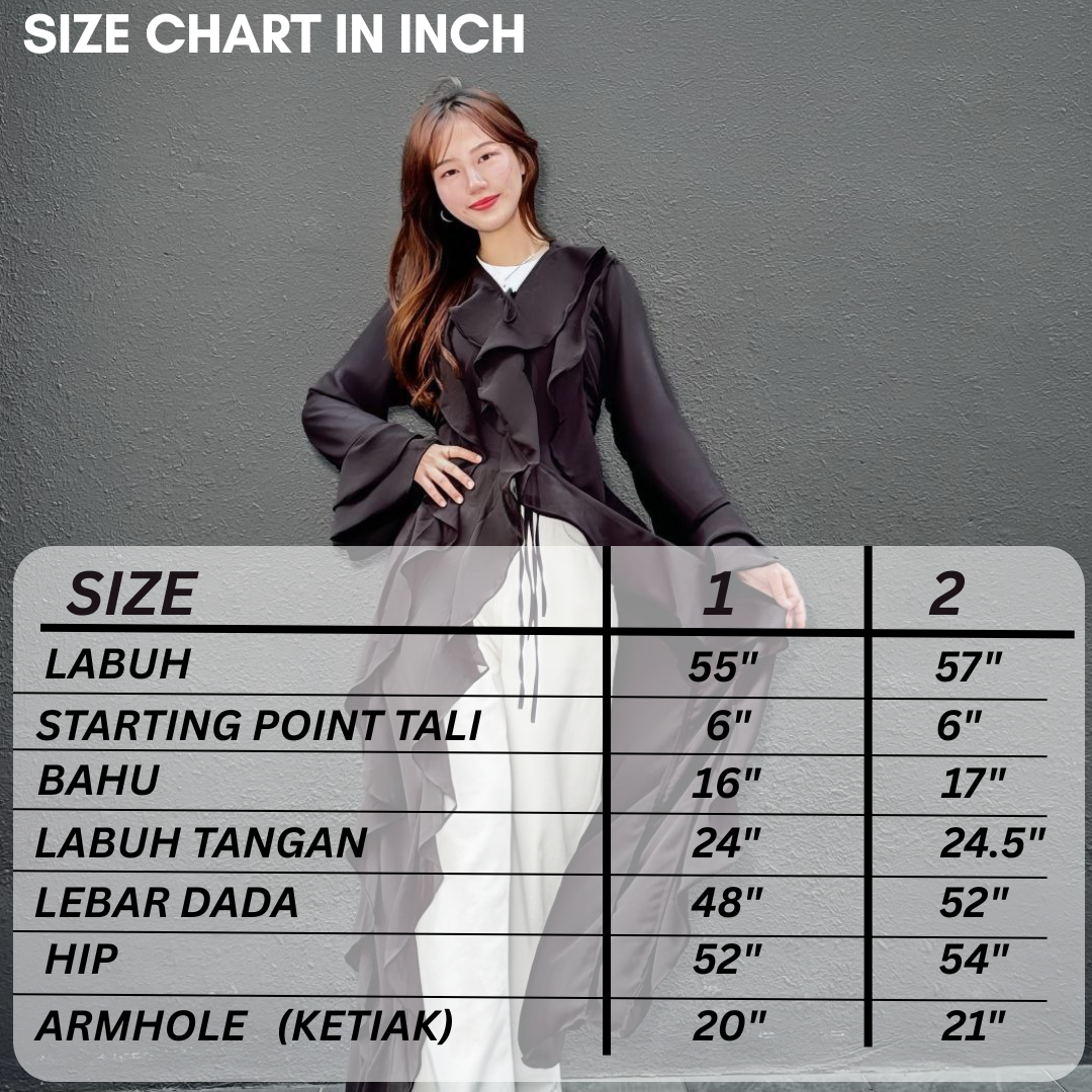 Hawa Cardigan Premium - Boleh Dipakai Dengan (Dress, Pants, Jeans) With Free Shawl